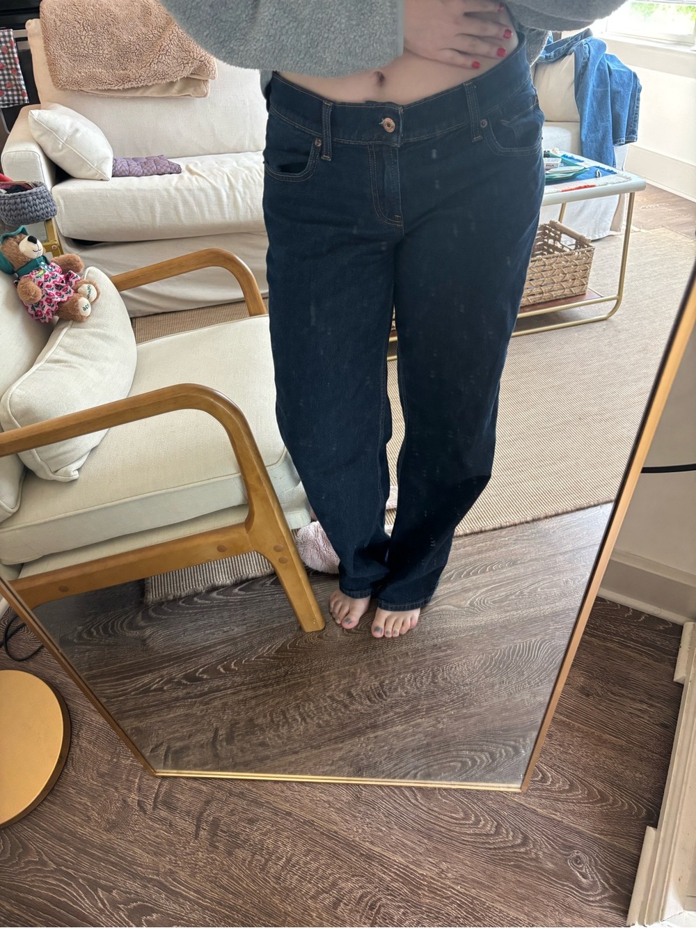 GAP Dark Indigo Extra Low Rise Jeans